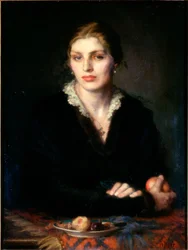 Dame mit Früchten, Gladys Holman Hunt, 1917