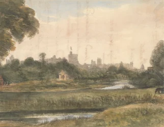Blick auf Windsor vom Fluss aus