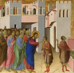 Die Heilung des blind geborenen Mannes (ca. 1308-1311)