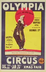 Zirkusplakat von Bertram Mills, 1922