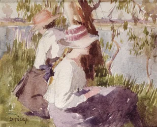 Studie von zwei Mädchen