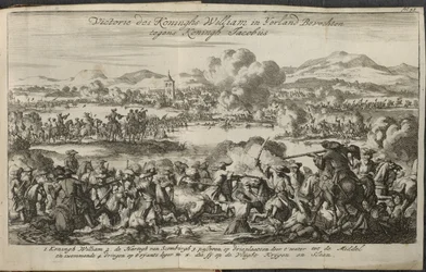 Eine Schlacht mit der Armee von Wilhelm III.