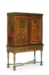 Sammlerschrank auf Ständer, ca. 1700-30