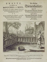 Titelblatt von Traite des Abeilles, ou Mouches a Miel..., gedruckt in Französisch und Deutsch, graviert von G.V. Eckhout, Amsterdam 1670