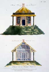 Gartenschmuck aus dem Magazin der Gartenschätze von G. van Laar, veröffentlicht 1802