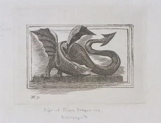 Zeichen des Green Dragon Inn, Bishopsgate, London, 1871
