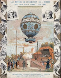 Erster bemannter freier Ballonflug, Pilatre de Rozier und der Marquis d