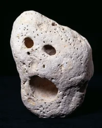 Der Munch-Kiesel (Jurakalkstein)