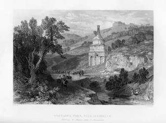 Absaloms Grab, bei Jerusalem, Israel, 1841