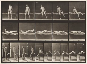 Tafel 259. Liegen auf einer Couch und Umdrehen auf die Seite, 1885