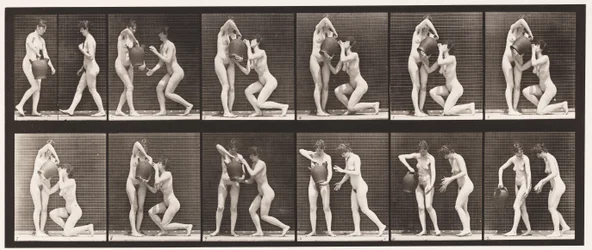 Tafel 452. Zwei Modelle, 8 kniet, trinkt aus einem Wasserkrug in den Händen, 1872-1885