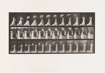 Tafel 461. Einen Sonnenschirm öffnen und sich umdrehen