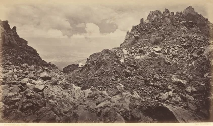 Quezaltenango vom Krater eines Vulkans
