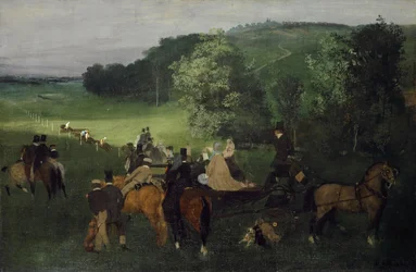 Auf der Pferderennbahn (Die Rennen), um 1861-62