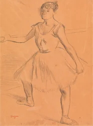 Ballerina an der Stange