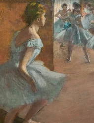 Tänzer steigen eine Treppe hinauf (Detail)