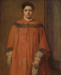 Mädchen in Rot, ca. 1866