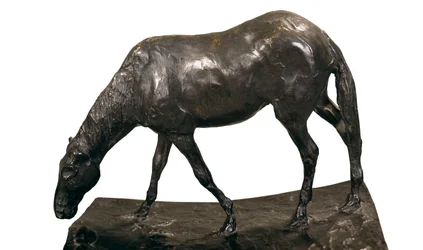 Pferd am Trog, Skulptur von Edgar Degas