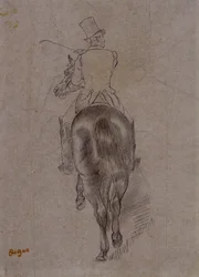 Jäger auf einem Pferd