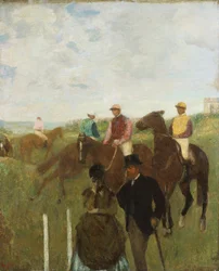 Jockeys auf der Rennbahn