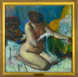 La sortie du bain. Pastellgemälde von Edgar Degas