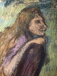 Madame Alexis Rouart und ihre Kinder (Detail) (ca. 1905). Edgar Degas (1834-1917). Pastell und Kohle auf Transparentpapierstäben, voll auf Karton. Musée des Beaux-Arts de la Ville de Paris, Petit Palais.