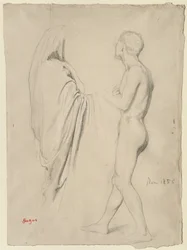 Studie für "Dante und Virgil"