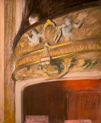 Studie einer Loge im Theater