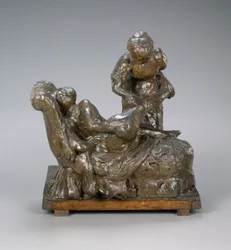 Die Masseuse, Gruppe, Mitte der 1890er Jahre