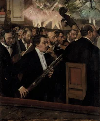 Das Orchester in der Oper, ca. 1870