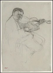 Der Geiger, Studie für "Die Probe", ca. 1879