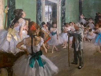 Die Tanzklasse (Detail). Beginnt 1873, endet 1875-1876. Öl auf Leinwand.