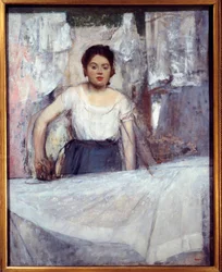 Die Eisenarbeit. Gemälde von Edgar Degas (1834-1917) 1869