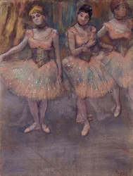 Drei Tänzerinnen vor der Probe, ca. 1880