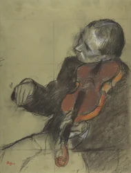 Geiger, Studie für Die Tanzstunde, 1878-79