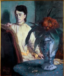 Frau mit einer chinesischen Vase