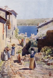 Nordspanien: Rivadeo, Ein Zugang zum Hafen