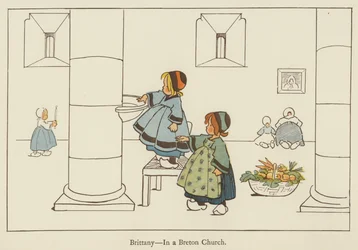 Bretagne, in einer bretonischen Kirche