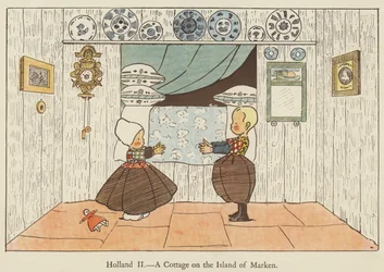 Holland, ein Häuschen auf der Insel Marken