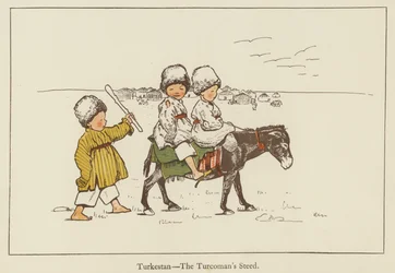 Turkestan, das Pferd der Turkmenen