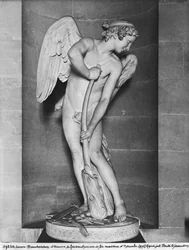Amor schnitzt seinen Bogen aus der Keule des Herkules, 1747-50
