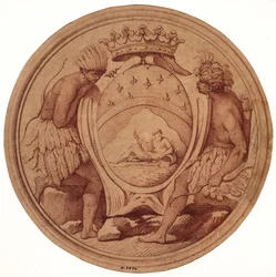 Entwurf für eine Medaille für die Compagnie des Indes