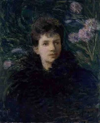 Junge Frau mit Veilchen, ca. 1910
