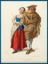 Porträt von Marinette und Fat Rene, um 1870