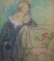 Frau mit Maske, 1911