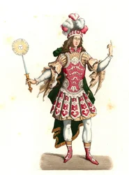 Ludwig XIV. von Frankreich, der Sonnenkönig (1638-1715), im Tanzkostüm