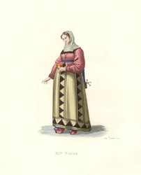 Frau aus Burgos, Spanien