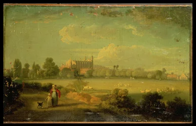Blick auf Eton von den Spielfeldern