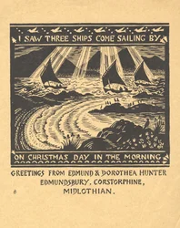 Ich sah drei Segelschiffe, ca. 1930