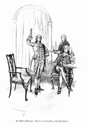 Illustration für Sheridans The School for Scandal (Gravur)